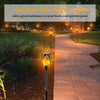 Solar-Powered Flickering Flame Torch Lights