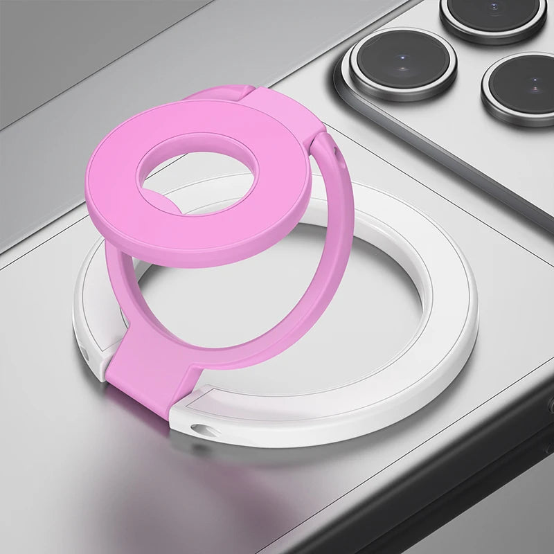 Double-Sided Magnetic Phone Ring Holder with Kickstand