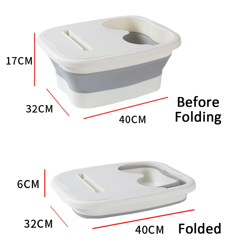 Foldable Foot Bath Tub – Portable Ergonomic Basin for Home & Travel