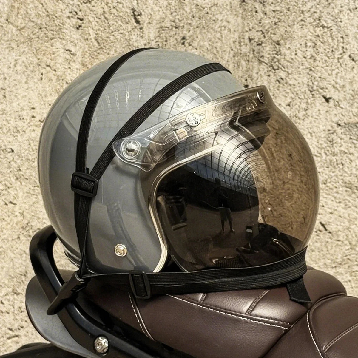 Heavy-Duty Motorcycle Luggage Strap with Elastic Helmet Net