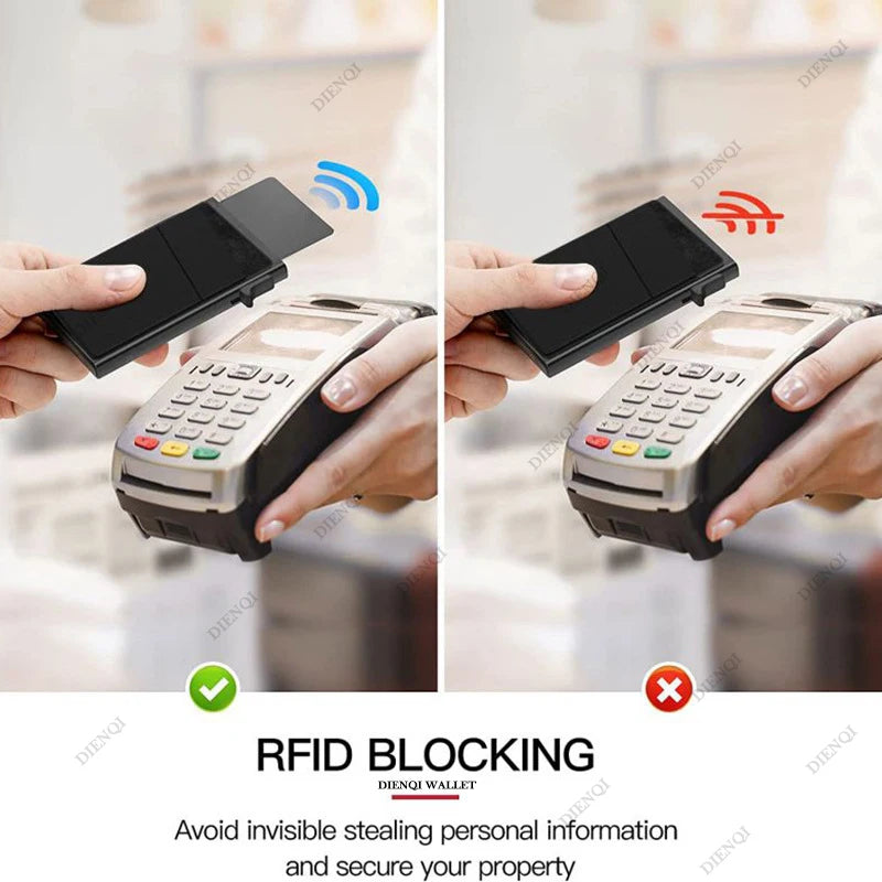 Minimalist Aluminum RFID-Blocking Card Holder