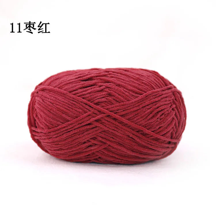 Matte Chenille Yarn for Crochet and Knitting
