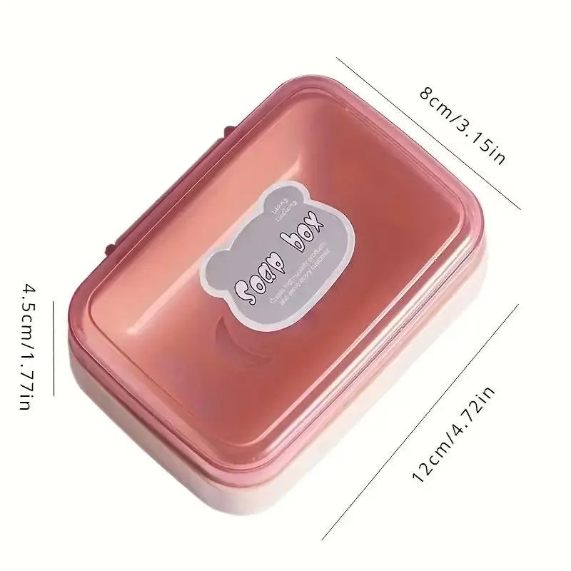 Dustproof Drainage Soap Dish with Lid