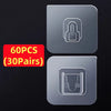 Double-Sided Adhesive Wall Hooks – Invisible, Traceless Organizer for Any Room