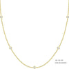 Simulated Diamond Station Necklace