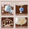 Wooden and Felt Crib Mobile with Cloud and Star Rattles