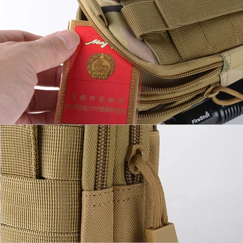 Camouflage Tactical Leg Bag with Adjustable Straps