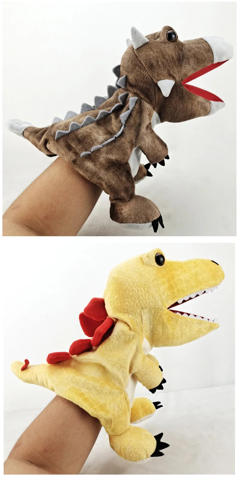 Dinosaur Hand Puppet Plush Toy – Movable Mouth for Imaginative Play