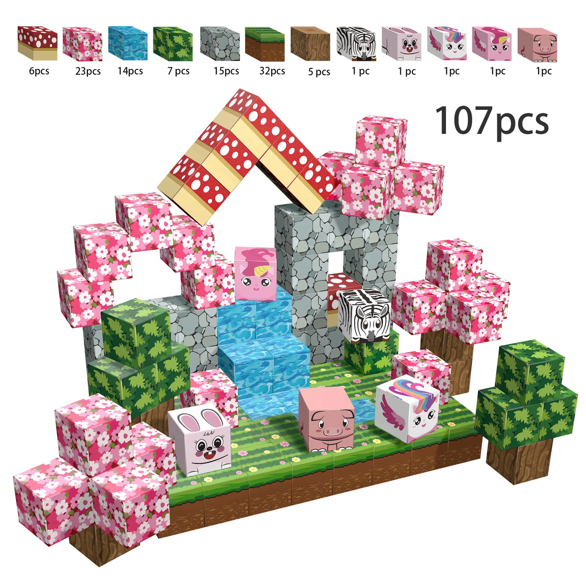 Magnetische Bausteine für Kinder