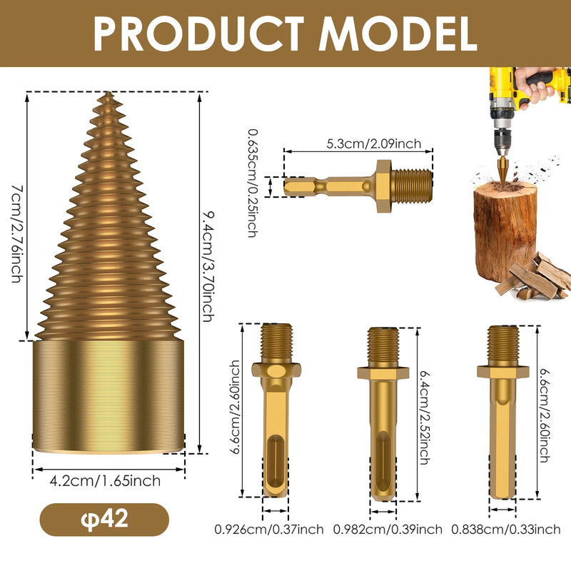 High-Carbon Steel Wood Log Splitter Drill Bit