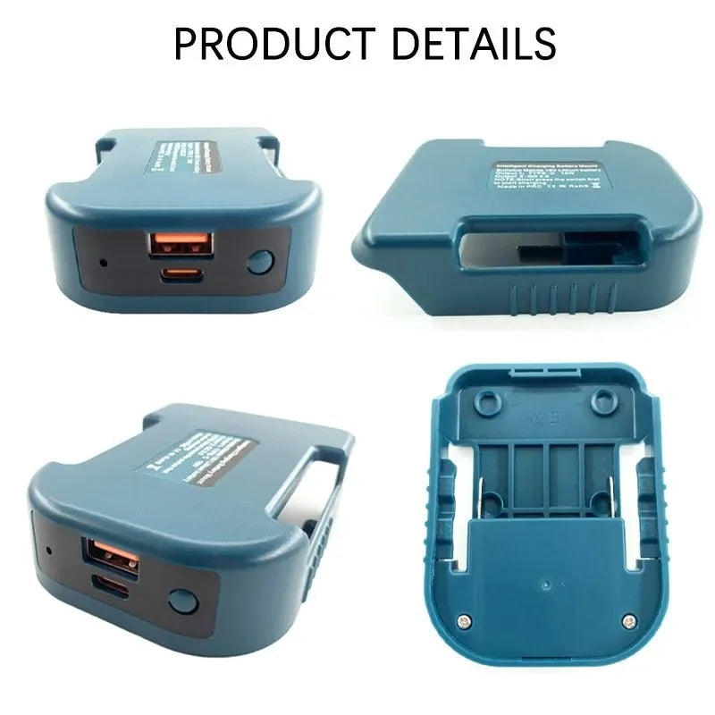 USB & Type-C Power Adapter for Makita 18V Batteries