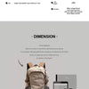 40L Water-Resistant Hiking Backpack with Ventilated Back Panel