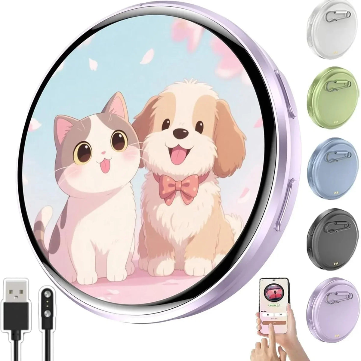 Dynamische HD Bluetooth E-Badge Display Pin