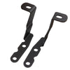 Black metal LED fog lamp mounting brackets for GMC and Chevrolet trucks and SUVs