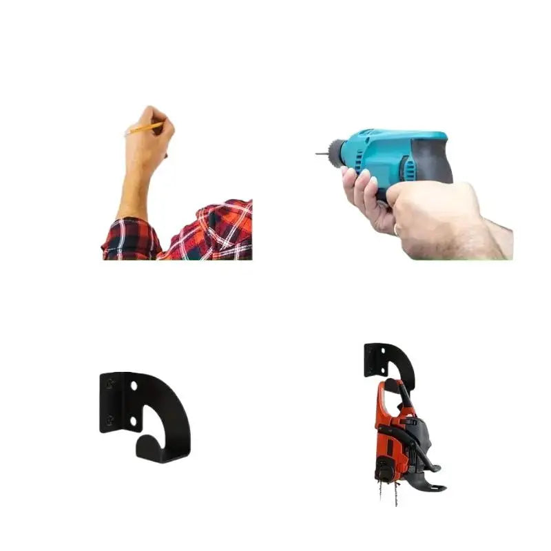 Heavy-Duty Chainsaw Wall Mount Hanger