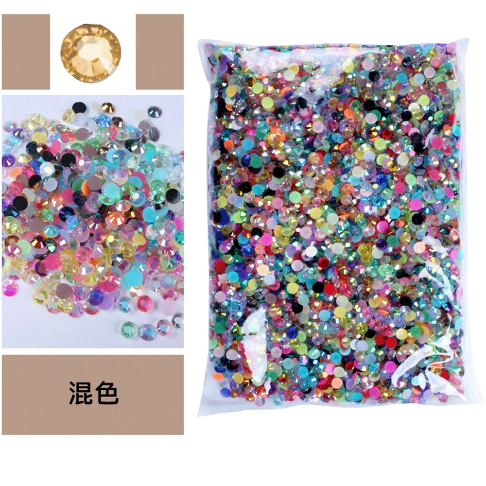 Jelly AB Flatback Resin Rhinestones (2-6mm)