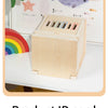Montessori 4-in-1 Wooden Color Sorting & Shape Matching Box for Toddlers