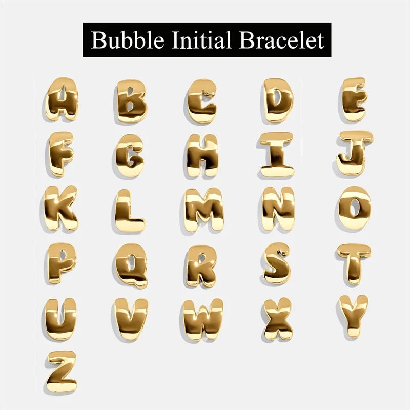 Pulsera con Nudo Inicial de Oro de 14K