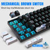 Compact 61-Key Mechanical Gaming Keyboard with Blue Switches