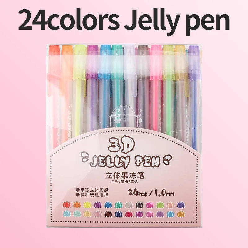 Retractable Glitter Gel Pens