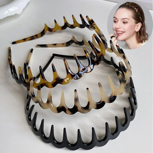 Acetate Toothed Hair Band for Women