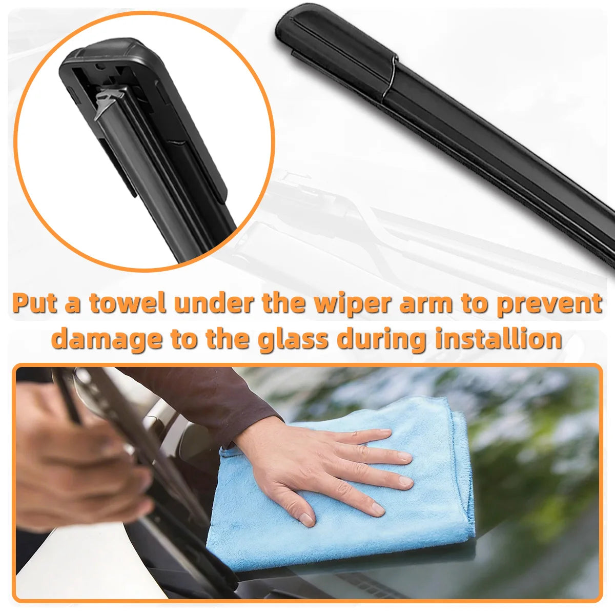 Universal Beam-Style Windshield Wiper Blades (Pair)