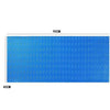 Blue non-slip swimming pool ladder mat with a textured surface