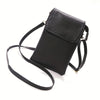 Bolso bandolera compacto de piel sintética