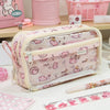 Transparent Double-Sided Pencil Case with Capybara Design