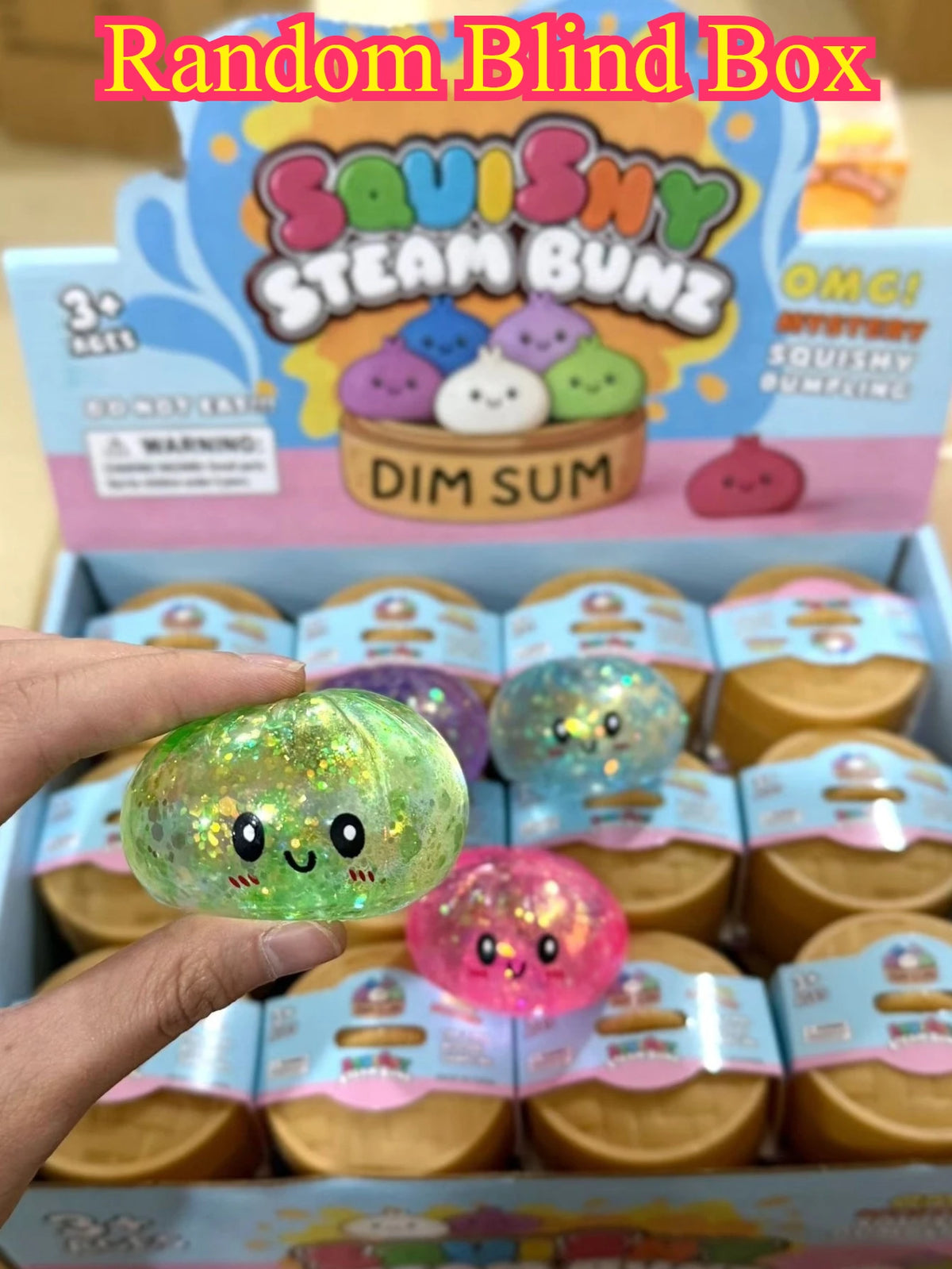 Glitter Dumpling Squishy Stress Ball