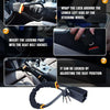 Heavy-Duty Steering Wheel Lock with Seat Belt Anchor