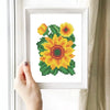 5D DIY Diamond Painting Kit – Floral Rose Art Set for Home Decor