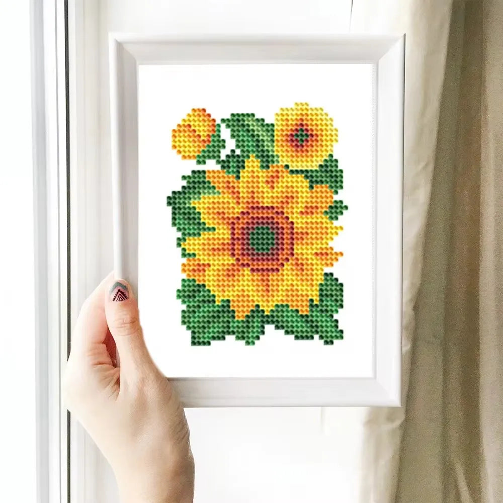 5D DIY Diamond Painting Kit – Floral Rose Art Set for Home Decor