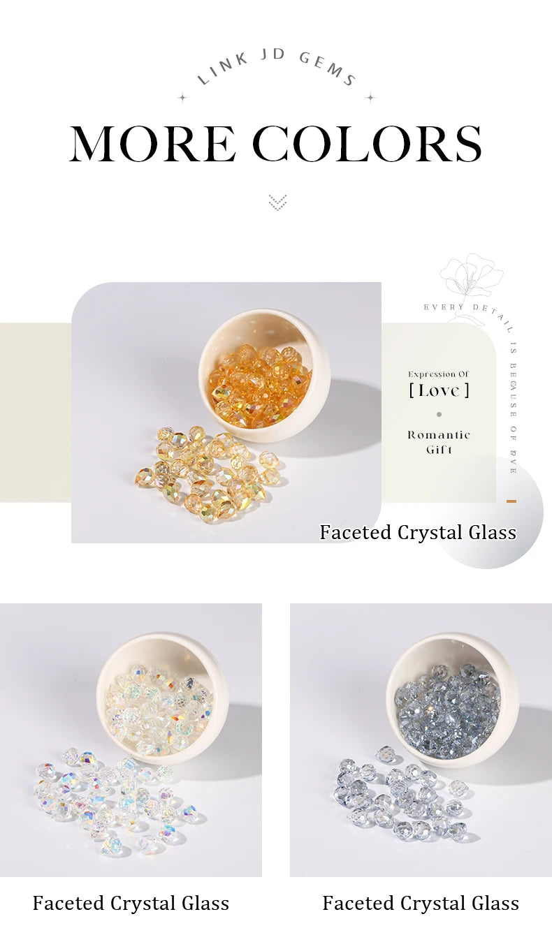 Colorful Glass Crystal Beads for Jewelry Making
