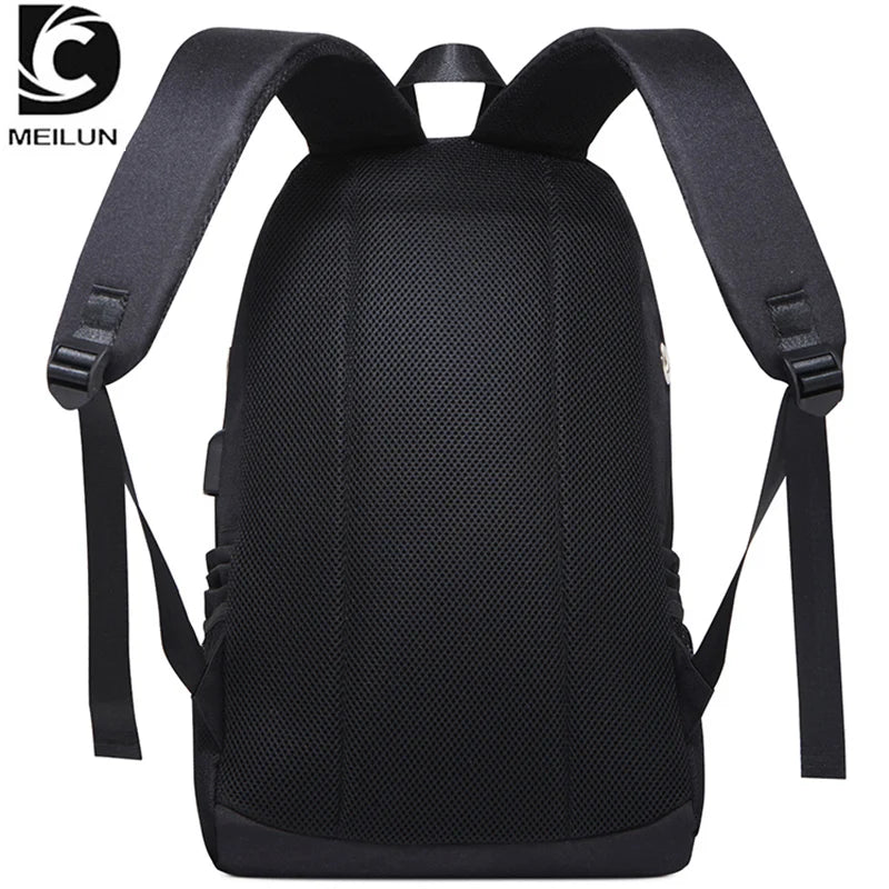 Shark Luminous USB Backpack with Anti-Theft Design