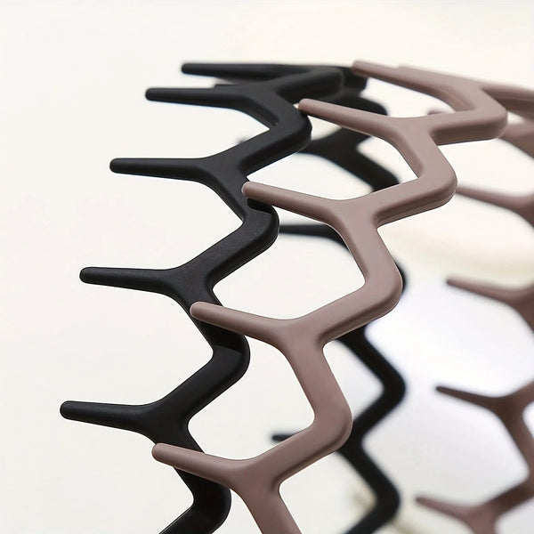 Anti-Slip Zig Zag Wavy Headbands for Hair and Skin