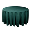 Round Solid Color Polyester Tablecloth for Weddings, Parties & Dining