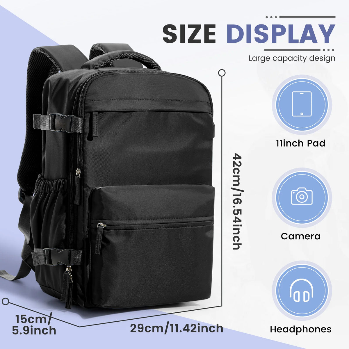 Travel Compression Backpack with Vacuum Storage