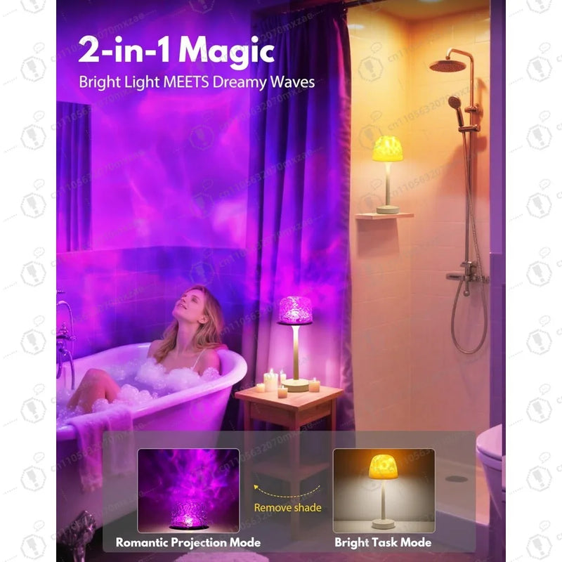 Ocean Wave Projection Shower Light