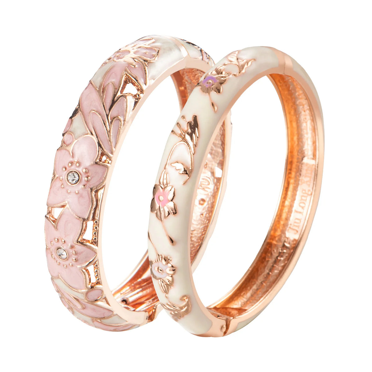 Double Enamel Women's Bangle Set