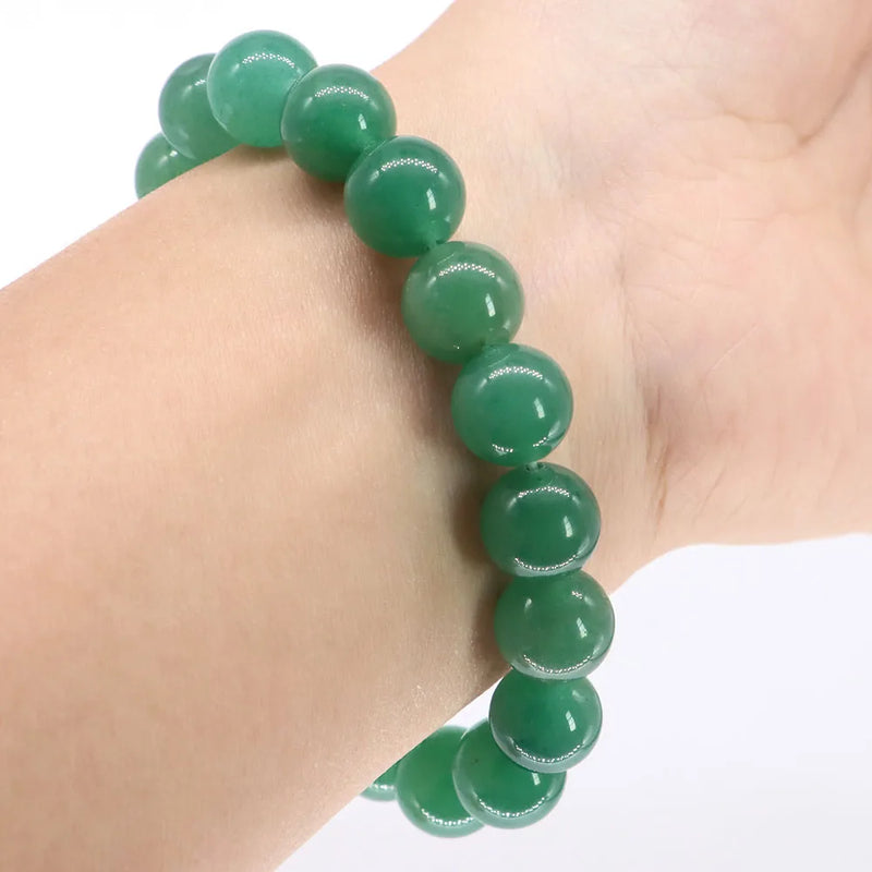 Bracelet Perles en Aventurine Verte Naturelle