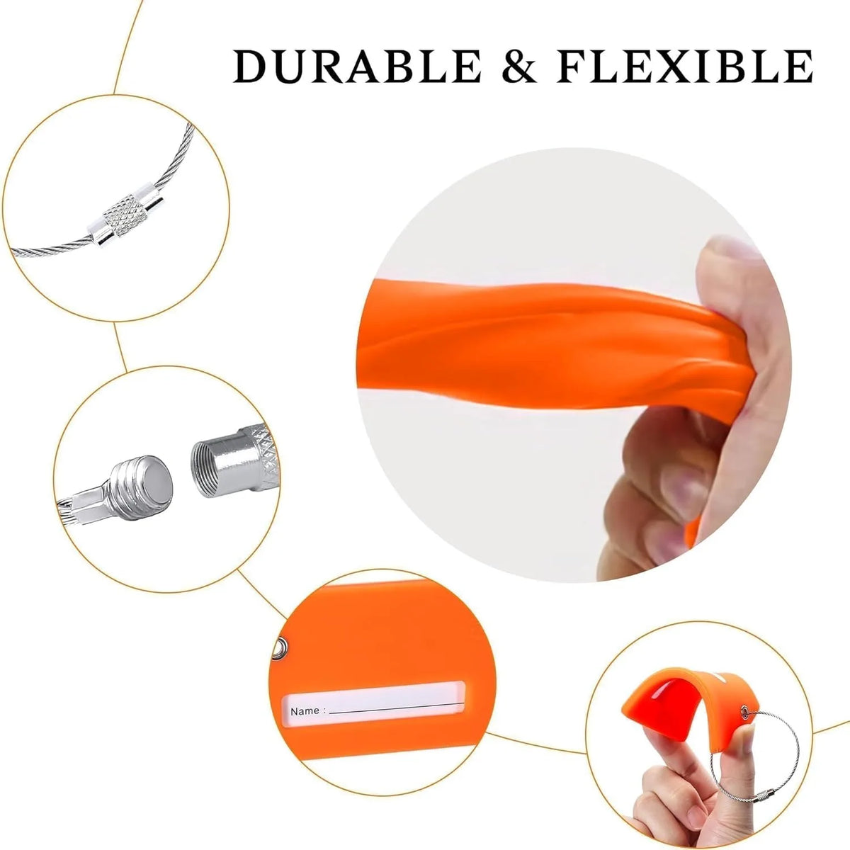Silicone Luggage Tags for Identification