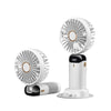 Portable USB Rechargeable Mini Fan with Digital Display