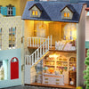 DIY Miniature Wooden Dollhouse Kit with Lighting