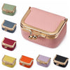 Genuine Leather Kiss Lock Coin Purse with Key Ring
