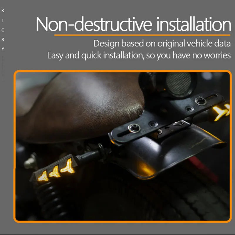 Sequential LED Motorcycle Turn Signal Lights