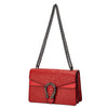 Women's Snake Print PU Leather Crossbody Bag with Chain Strap