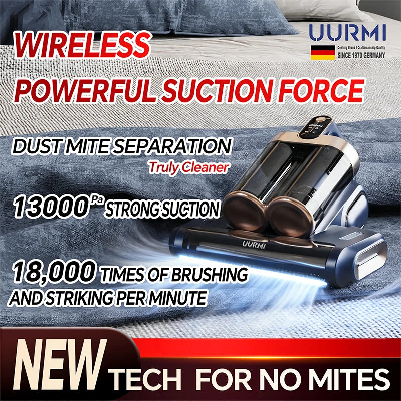 Cordless Mite Vacuum Cleaner with UV Sterilization