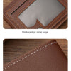 Slim RFID-Blocking Leather Bifold Wallet with Cash Clip
