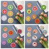 DIY Diamond Painting Wooden Coaster Set (8 Pieces)
